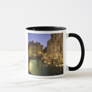 Trevi Fountain at night, Rome, Lazio, Italy Mug