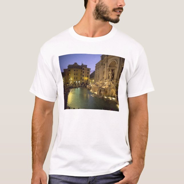 Trevi Fountain at night, Rome, Lazio, Italy T-Shirt (Front)