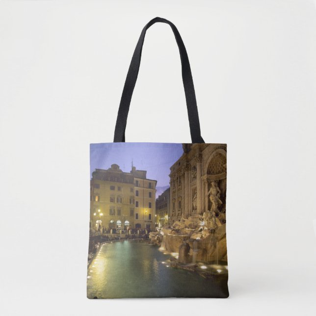Trevi Fountain at night, Rome, Lazio, Italy Tote Bag (Front)