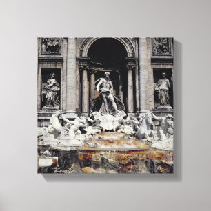 Trevi Fountain, built 1732-62 Canvas Print