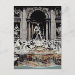 Trevi Fountain, built 1732-62 Postcard