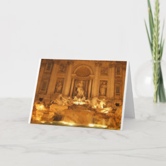 Trevi Fountain Card