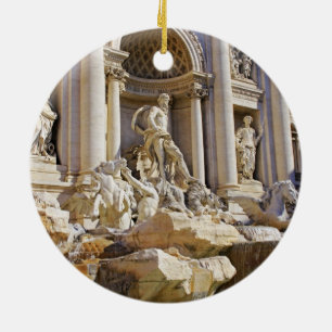 Trevi fountain ceramic tree decoration