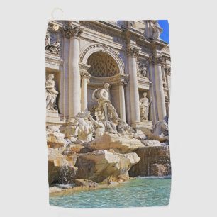 Trevi fountain golf towel