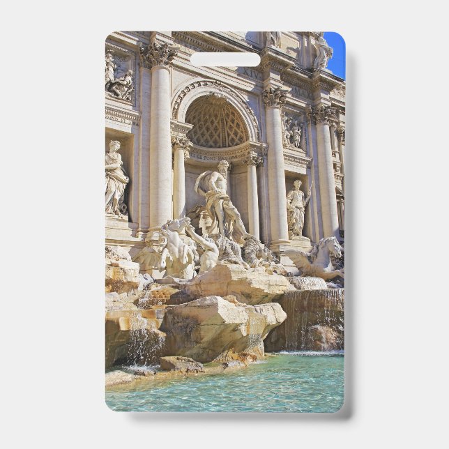 Trevi fountain ID badge (Front)