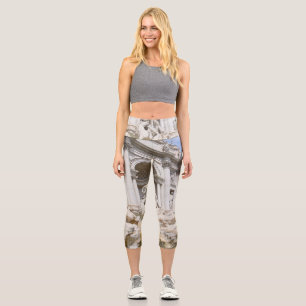 Trevi Fountain in Rome #4 #travel #wall #art Capri Leggings