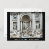 Trevi Fountain in Rome, Italy Postcard (Front/Back)