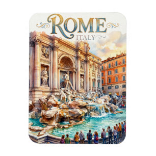 Trevi Fountain Italy Magnet
