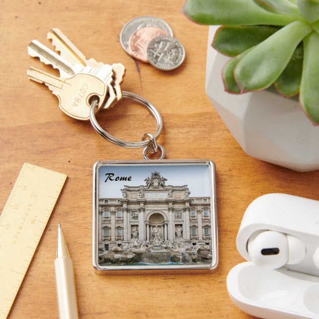 Trevi Fountain Keychain (Desk)