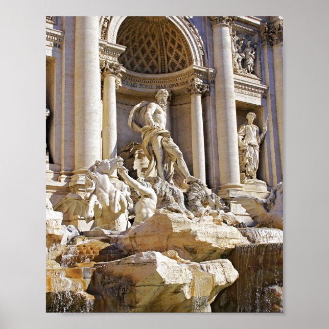 trevi fountain metal ornament poster (Front)