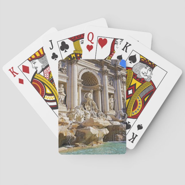 Trevi fountain playing cards (Back)