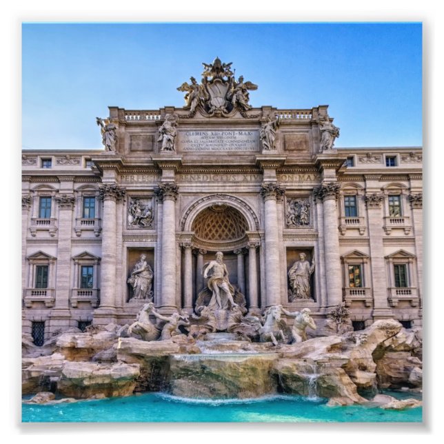 Trevi fountain, Roma, Italy Photo Print (Front)