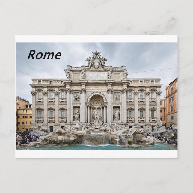 Trevi-Fountain,-Rome,-Angie.JPG Postcard (Front)