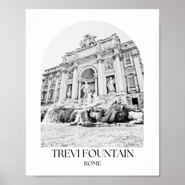 Trevi Fountain Rome Arch Photo Print (Front)