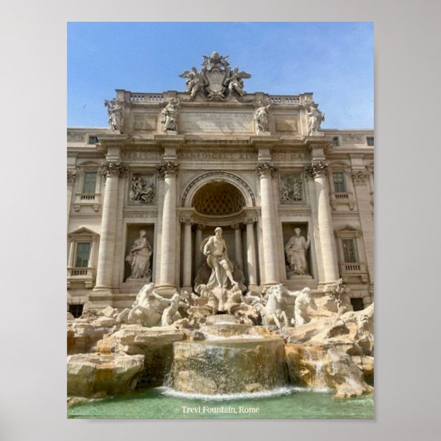 Trevi Fountain, Rome, Italy Design Photo Print (Front)