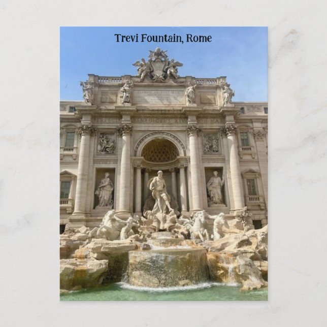Trevi Fountain, Rome, Italy Design Postcard (Front)