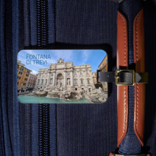 Trevi Fountain Rome Italy Holiday Panorama Luggage Tag