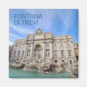 Trevi Fountain Rome Italy Holiday Panorama Magnet