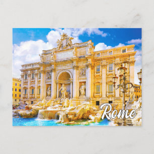 Trevi Fountain, Rome, Italy Postcard