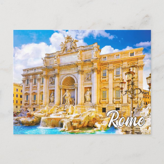 Trevi Fountain, Rome, Italy Postcard (Front)