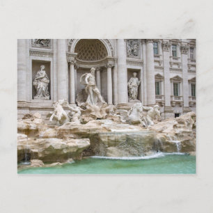Trevi Fountain Rome Italy Scenic Postcard