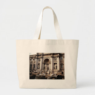 Trevi Fountain Rome Italy Travel Large Tote Bag