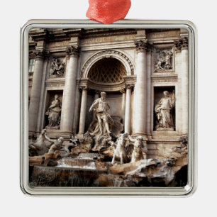 Trevi Fountain Rome Italy Travel Metal Tree Decoration