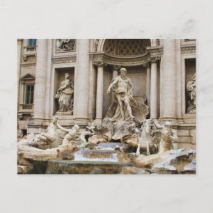 Trevi Fountain Rome Italy Travel Photo Postcard