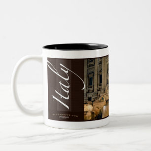 Trevi Fountain, Rome, Italy Two-Tone Coffee Mug