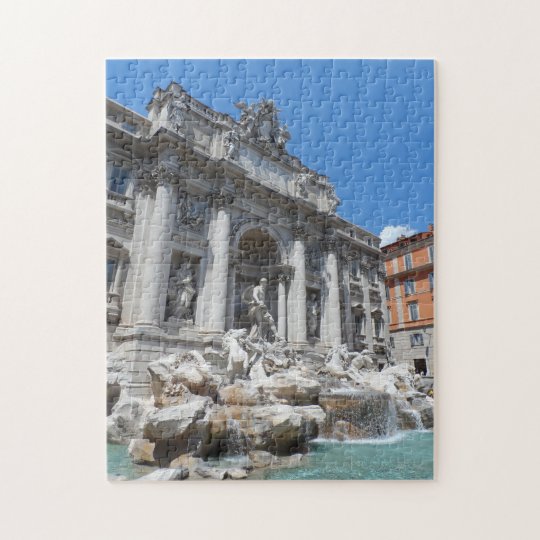Trevi Fountain Rome Jigsaw Puzzle Zazzle.co.uk