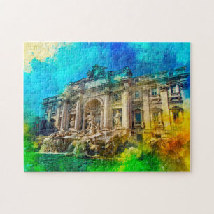 Trevi Fountain Rome. Jigsaw Puzzle