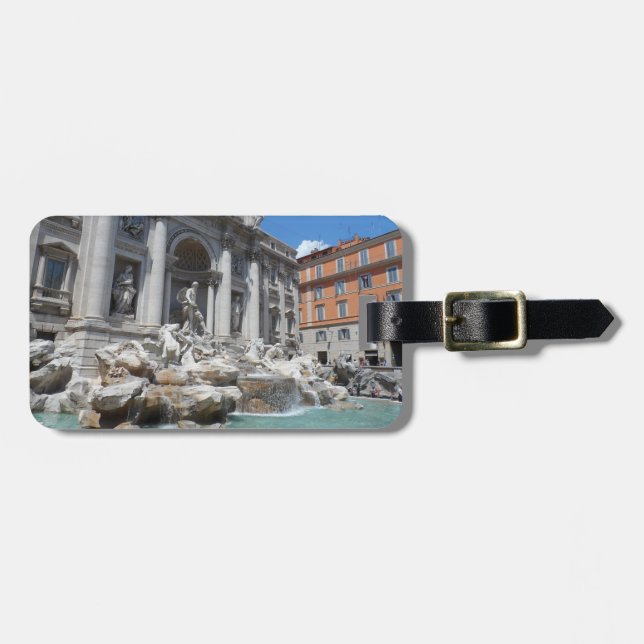 Trevi Fountain- Rome Luggage Tag (Front Horizontal)