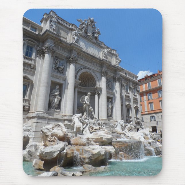 Trevi Fountain- Rome Mouse Mat (Front)