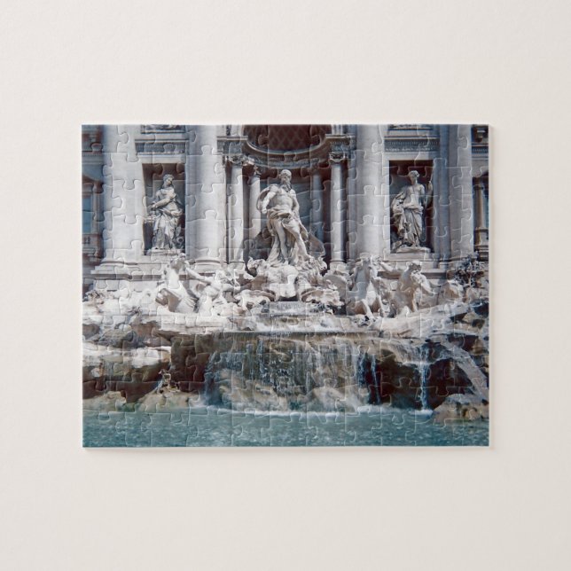 Trevi Fountain Rome Photo Difficult Jigsaw Puzzle (Horizontal)