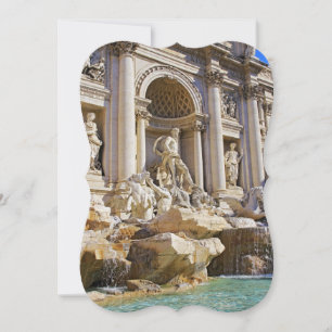 Trevi Fountain Rome Photography Card
