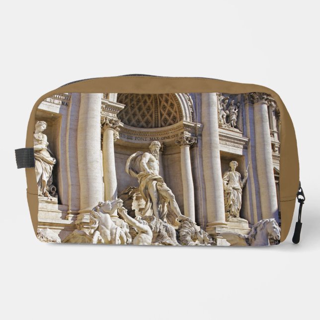 Trevi Fountain Rome Photography Dopp Kit (Front)