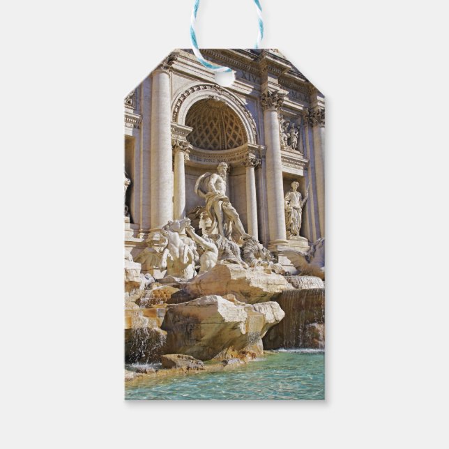 Trevi Fountain Rome Photography Gift Tags (Front)