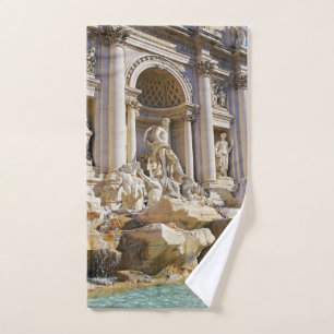 Trevi Fountain Rome Photography Hand Towel