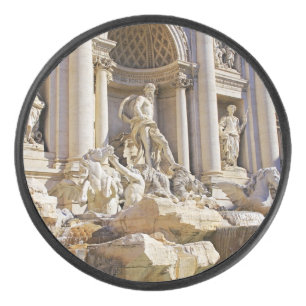 Trevi Fountain Rome Photography Hockey Puck