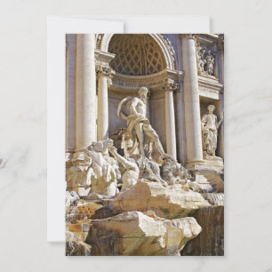 Trevi Fountain Rome Photography Invitation