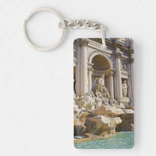 Trevi Fountain Rome Photography Key Ring