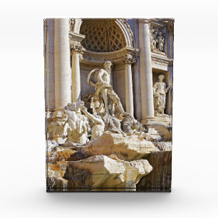 Trevi Fountain Rome Photography Photo Block