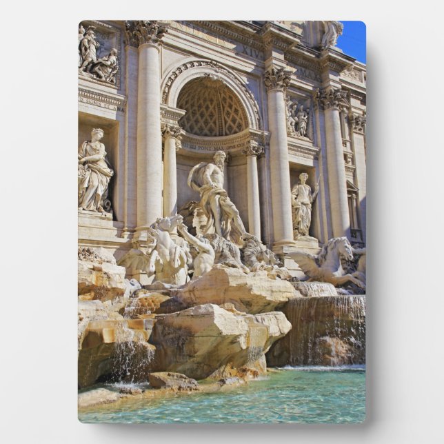 Trevi Fountain Rome Photography Plaque (Front)
