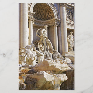 Trevi Fountain Rome Photography Stationery