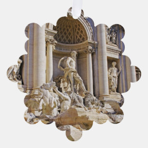 Trevi Fountain Rome Photography Tree Decoration Card
