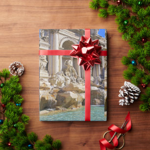 Trevi Fountain Rome Photography Wrapping Paper