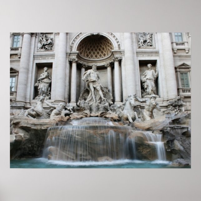 Trevi Fountain Rome Poster (Front)