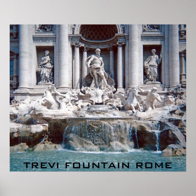 Trevi Fountain Rome Poster (Front)