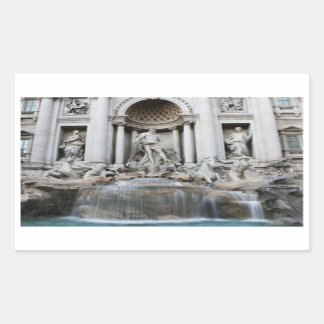 Trevi Fountain Rome Rectangular Sticker