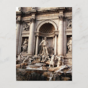 Trevi Fountain Rome Travel Photography Postcard